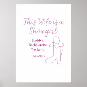 Poster esta esposa é uma despedida de solteira showgirl r