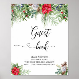 Poster Está frio lá fora livro de visitas do chá de bebê