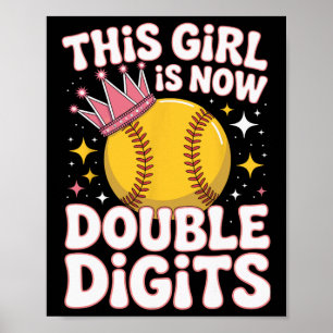 Poster Esta Garota Agora Tem 10 Dígitos Duplos Jovem Atle