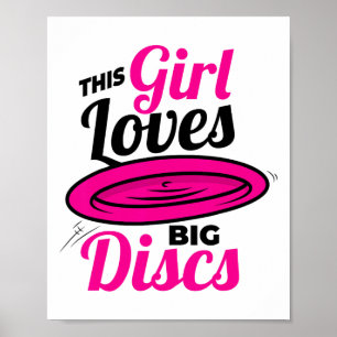 Poster Esta Garota Ama Camiseta de Frisbee de Grandes Dis
