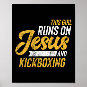 Poster Esta Garota Corre Com Jesus E Kickboxing