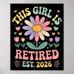 Poster Esta Garota é Aposentada 2026 Mulheres Florais Eng