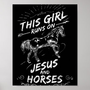 Poster Esta Garota Funciona Com Jesus E Cavalos