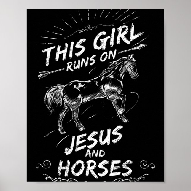 Poster Esta Garota Funciona Com Jesus E Cavalos (Frente)