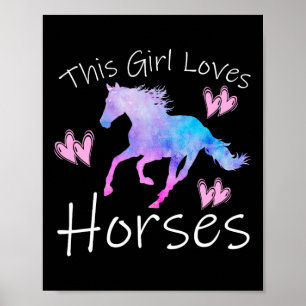 Poster Esta Menina Adora Cavalos Cavalos Equestres
