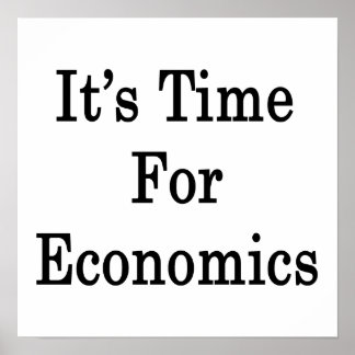 Pôster Está na hora da economia