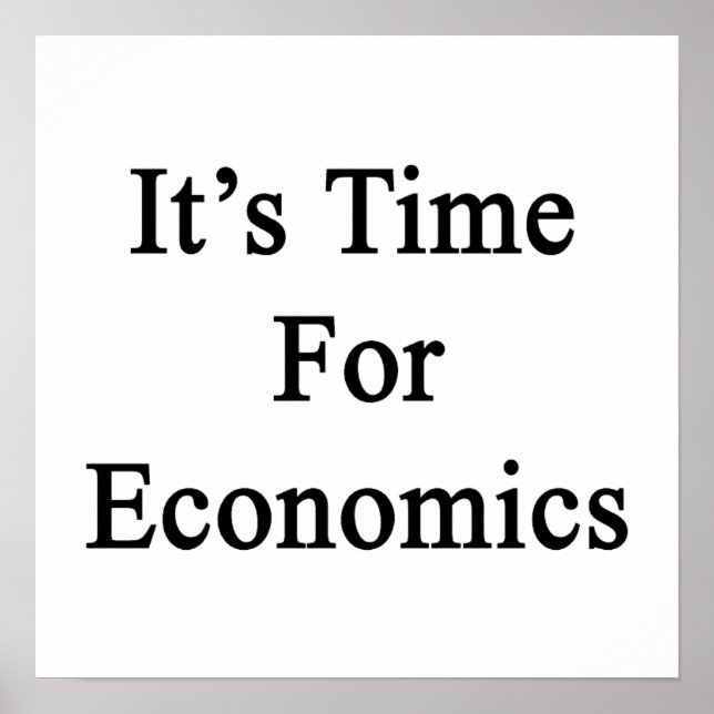 Poster Está na hora da economia (Frente)