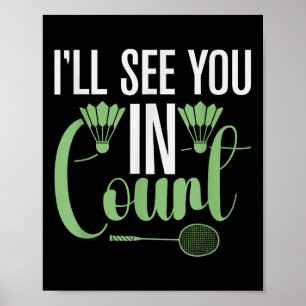 Poster Está No Meu Dna Badminton Shuttle Racket Badminton