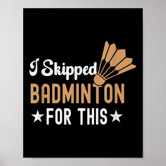 Poster Está No Meu Dna Badminton Shuttle Racket Badminton (Frente)