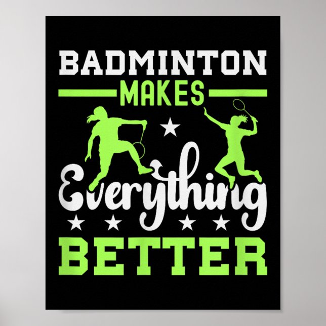 Poster Está No Meu Dna Badminton Shuttle Racket Badminton (Frente)