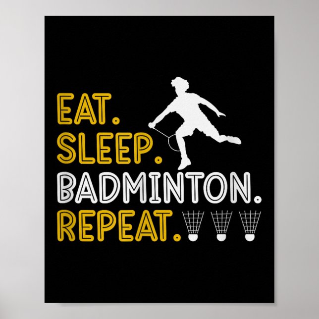 Poster Está No Meu Dna Badminton Shuttle Racket Badminton (Frente)