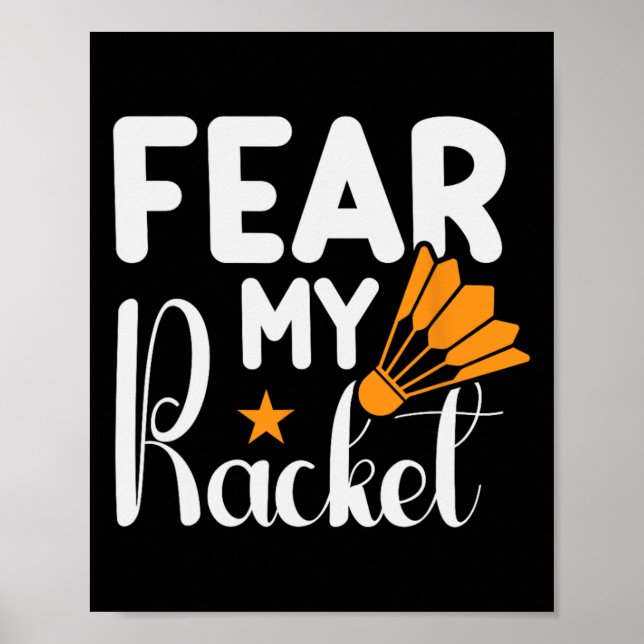 Poster Está no meu Dna Dminton Shuttle Racket Dminton Pla (Frente)