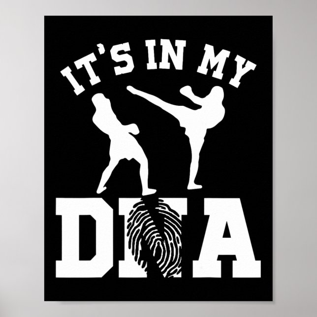 Poster Está Nos Meus Presentes De Kickboxing Dna (Frente)