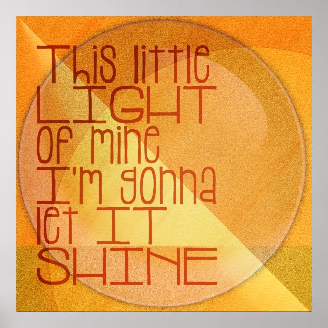 Pôster Esta Pequena Luz da Minha Inspiração (Frente)