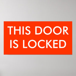 PÔSTER ESTA PORTA É FECHADO