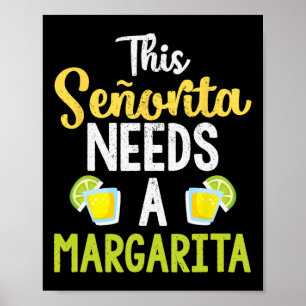 Poster Esta Senhorita Precisa De Um Bebendo Engraçado Da