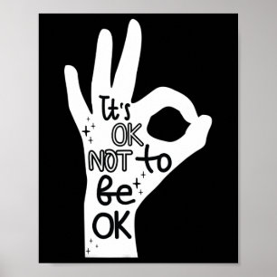 Poster Está tudo bem não estar bem Prevenção de Suicídio 
