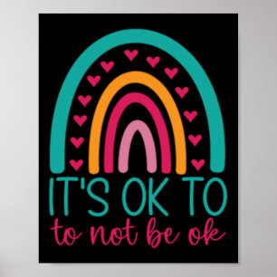 Poster Está tudo bem não estar bem - Sensibilização para
