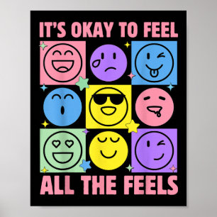 Poster Está Tudo Bem Sentir Todos Os Sentimentos De Saúde