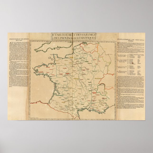 Poster Estabelecimentos Franceses (Frente)