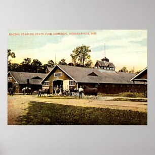 Pôster Estábulos justos 1915 do estado de Indianapolis,