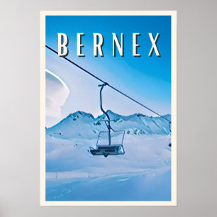 Poster Estação Bernex de ski