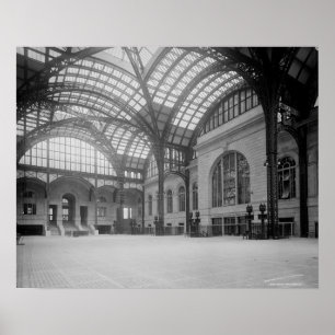 Poster Estação Concourse principal de Penn, 1915. Foto