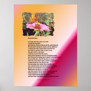 Poster Estação da borboleta - deserto