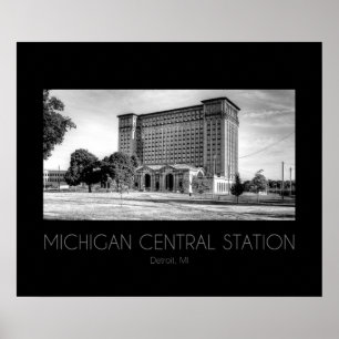 Pôster Estação da central de Michigan
