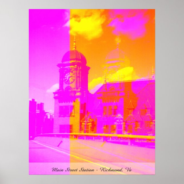 Pôster Estação da rua principal - Richmond, Va (Frente)
