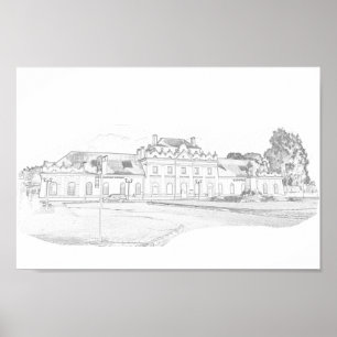 Poster Estação de Arquitetura de Belarus Porechye Parec