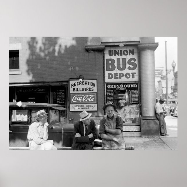 Pôster Estação de barramento: 1938 (Frente)