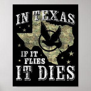 Poster Estação De Caça No Texas - Voa Que Morre - Dov
