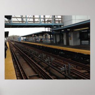 Poster Estação de caminhos-de-ferro Philadelphfia do EL