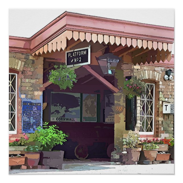 PÔSTER ESTAÇÃO DE COMBOIO ANTIGO (Frente)