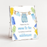 Poster Estação de Envelope Chá de fraldas de Picolé<br><div class="desc">Torne o seu evento especial com este Chá de fraldas de picolé com o nosso símbolo de estação de envelopes giro e adorável com o tema do Chá de fraldas de roupas de bebê adoráveis. Baixe,  personalize e crie memórias duradouras com este toque perfeito para sua celebração alegre! BS1076</div>
