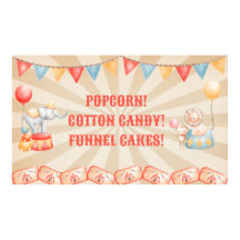 Estação de Festa de aniversário do Circus Watercol