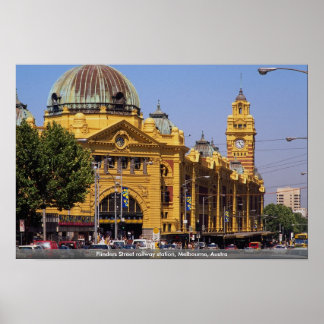 Pôster Estação de Flinders Street, Melbourne, Áustria