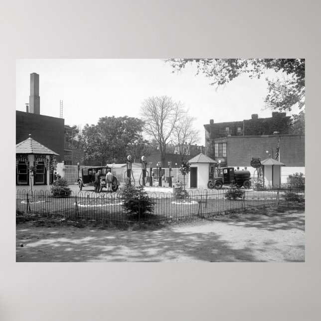 Pôster Estação de gás 1920 (Frente)