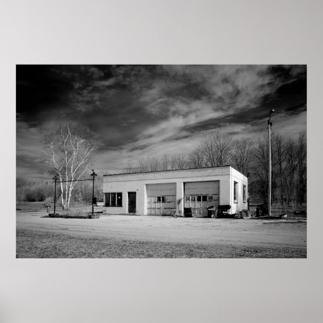 Poster Estação de Gás Antiga (Frente)