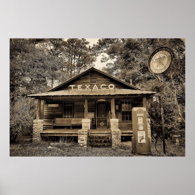 Pôster Estação de Gás Antiga (Frente)