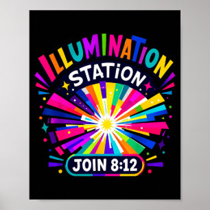 Poster estação de iluminação cristã vbs tripulação 2026