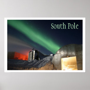 Pôster Estação de pesquisa de Amundsen-Scott, a Antárt