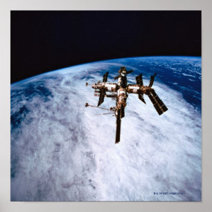 Pôster Estação espacial na órbita 9