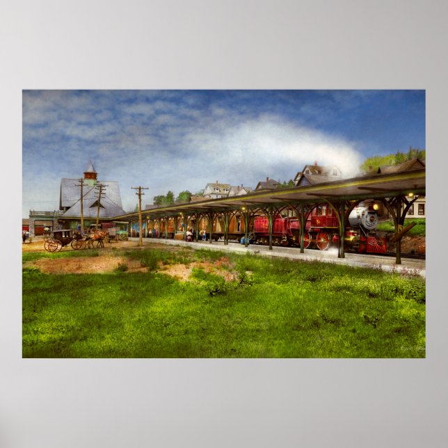 Poster Estação Ferroviária - A estação central 1909 (Frente)