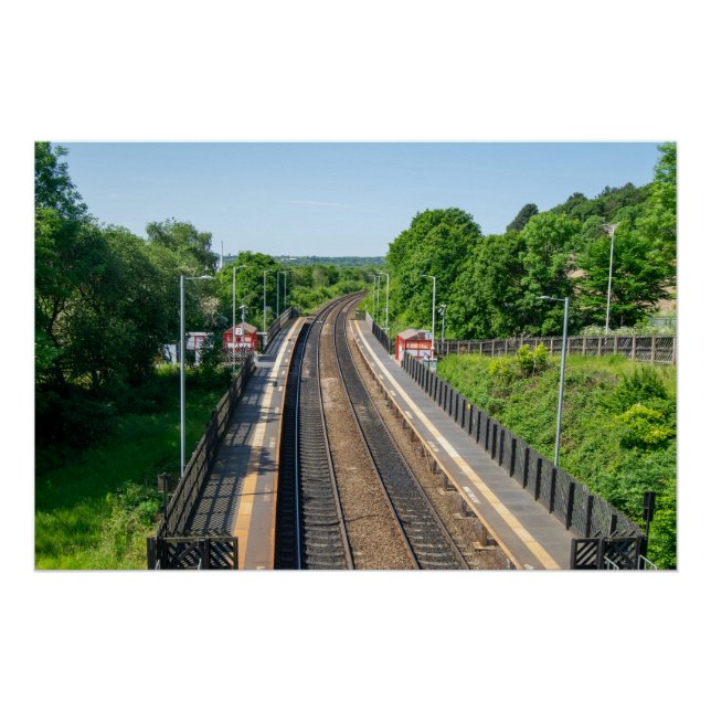 Pôster Estação Ferroviária de Deighton, Huddersfield (Frente)