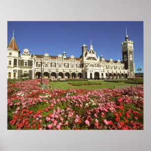 Poster Estação Ferroviária Histórica, Dunedin, Nova Zelân