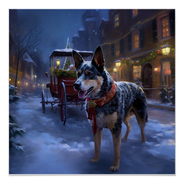 Pôster Estação Festiva de Natal Australiana (Frente)