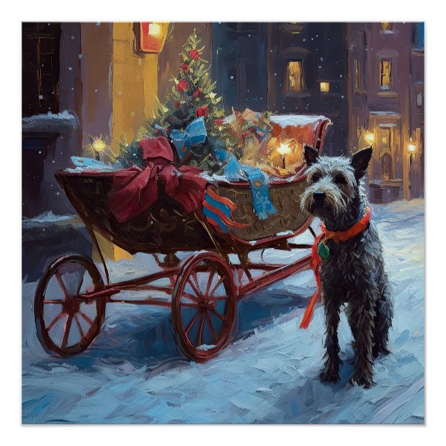 Pôster Estação Festiva de Natal Chesapeake (Frente)