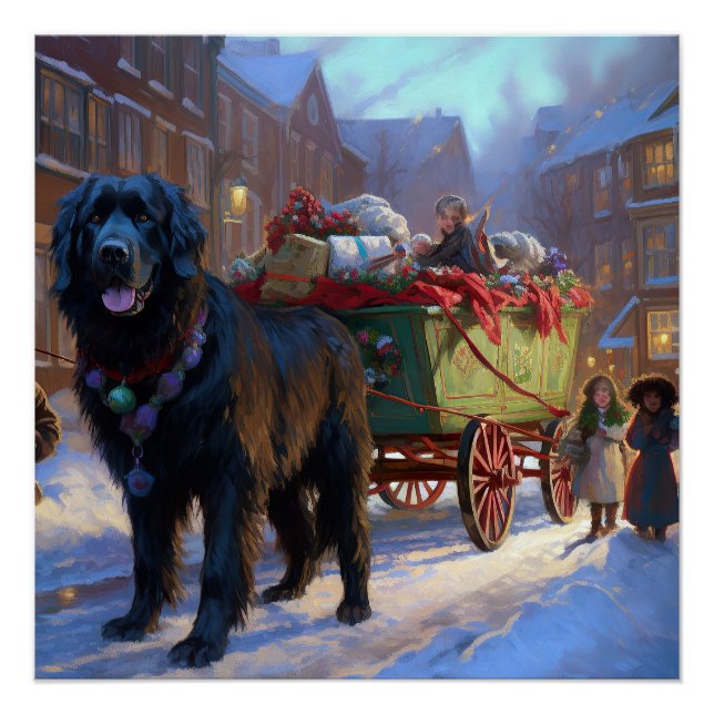 Pôster Estação Festiva de Natal da Terra Nova (Frente)